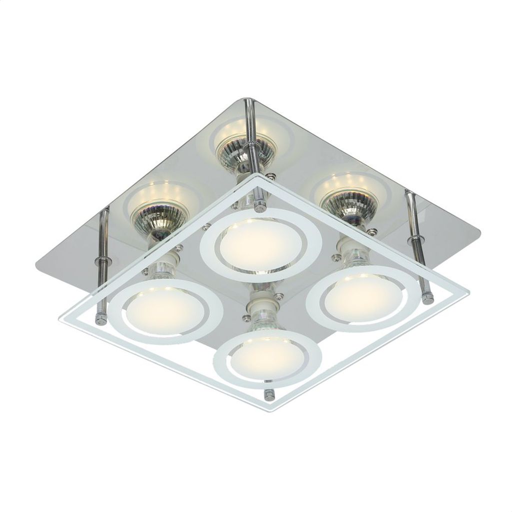 Globo Deckenleuchte chrom, 48961-4 Produktbild 