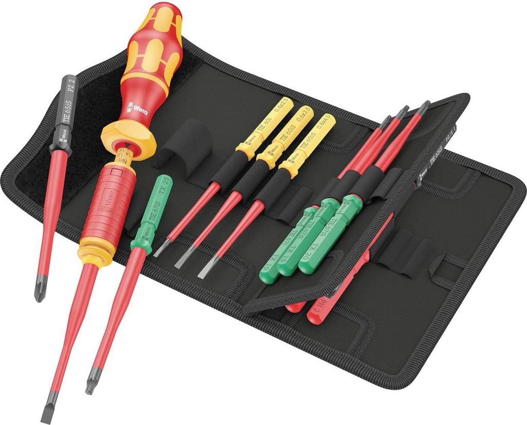 Wera Kraftform Kompakt Set Werkzeug Drehmoment Vde 15 Teilig Elektriker Tasche