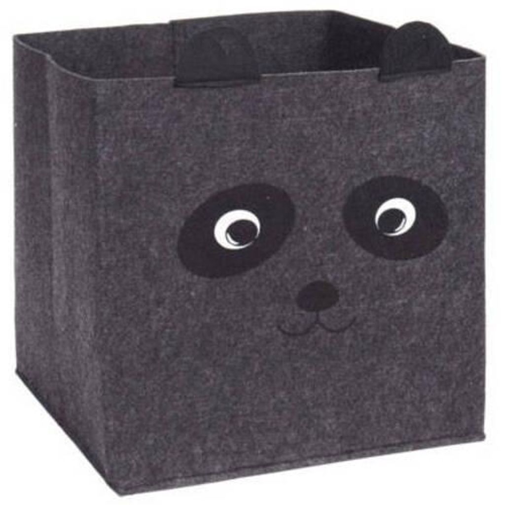 H&S Decoration | Aufbewahrungskorb - 32x32 cm - Hellgrau - Produktbild 