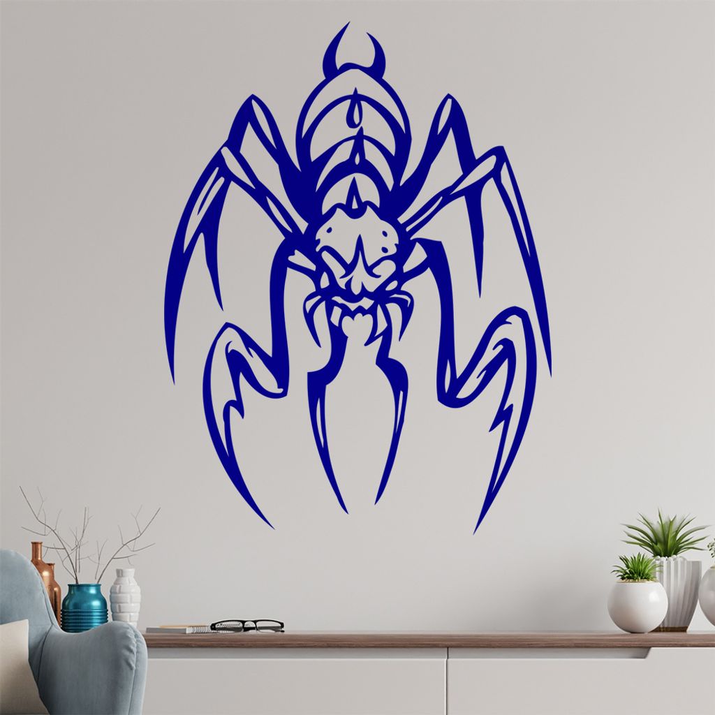 Spinnen Vieh Wandtattoo in 6 Größen - Wandaufkleber Wall Sticker - Dekoration, Küche, Wohnzimmer, Schlafzimmer, Badezimmer