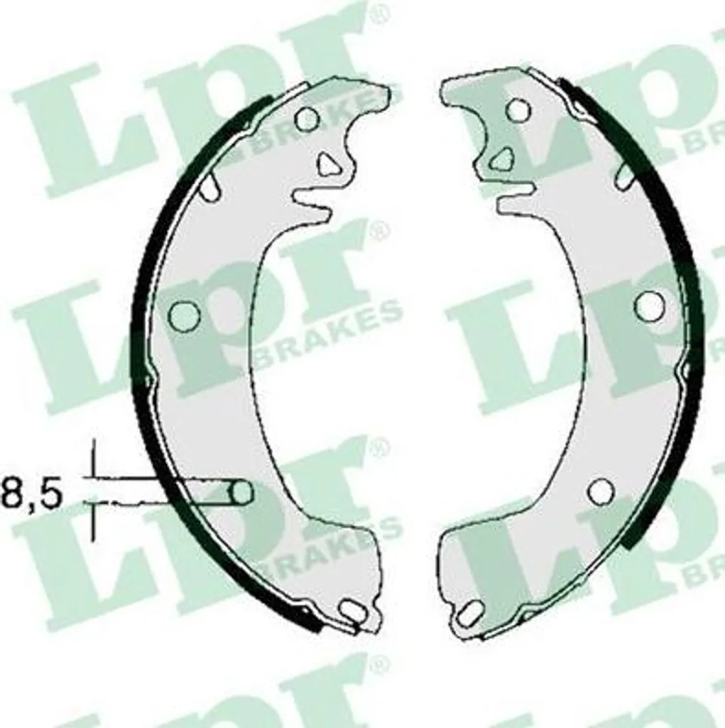 Kit Freinage Arrière pour Renault Trafic et Opel Arena LPR 03130 OE