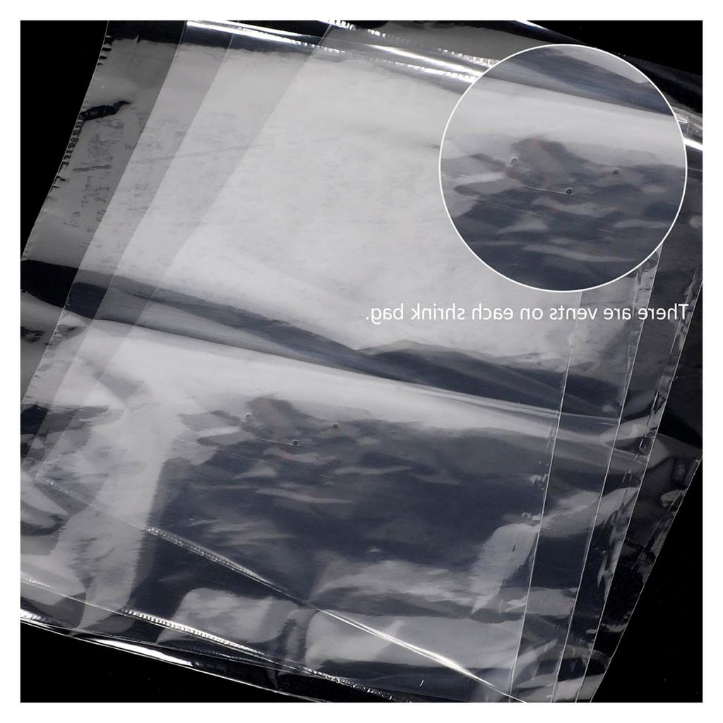Schrumpffolienbeutel 200 Stück Pof 10X20cm Transparent Strapazierfähig Schrumpfverpackung für Handwerk und Kleinartikel