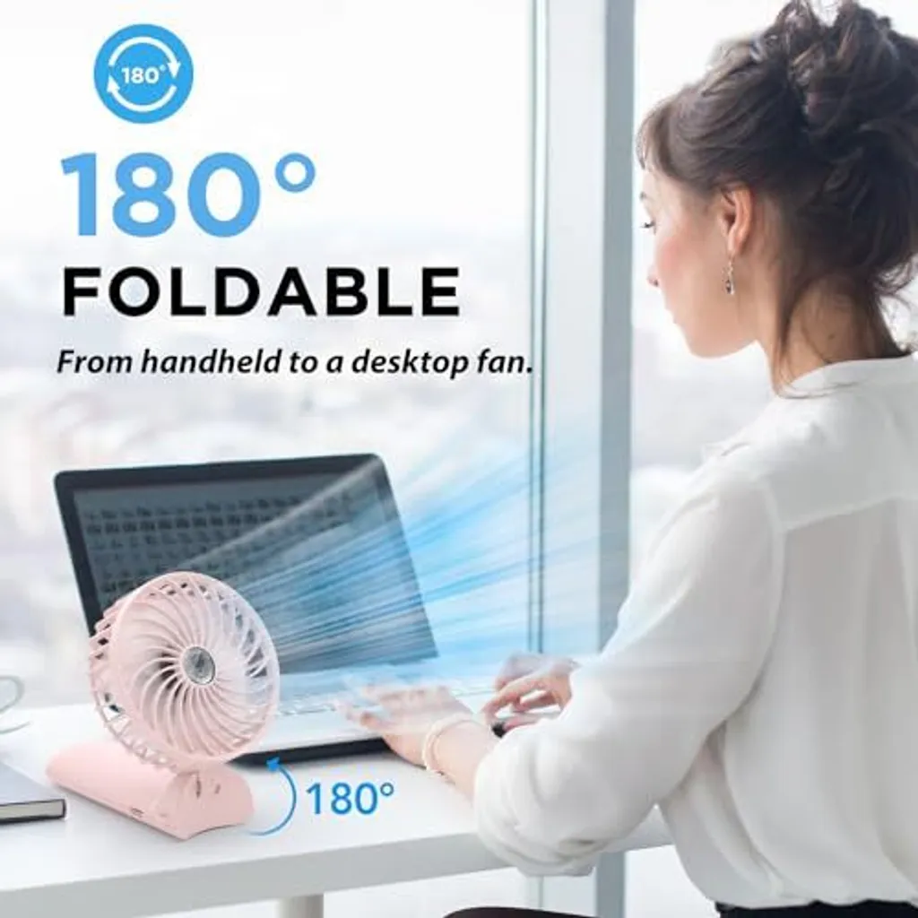 Ventilatore USB Lepwings: Piccolo, Pieghevole e Potente. Fino a 16h! - 3