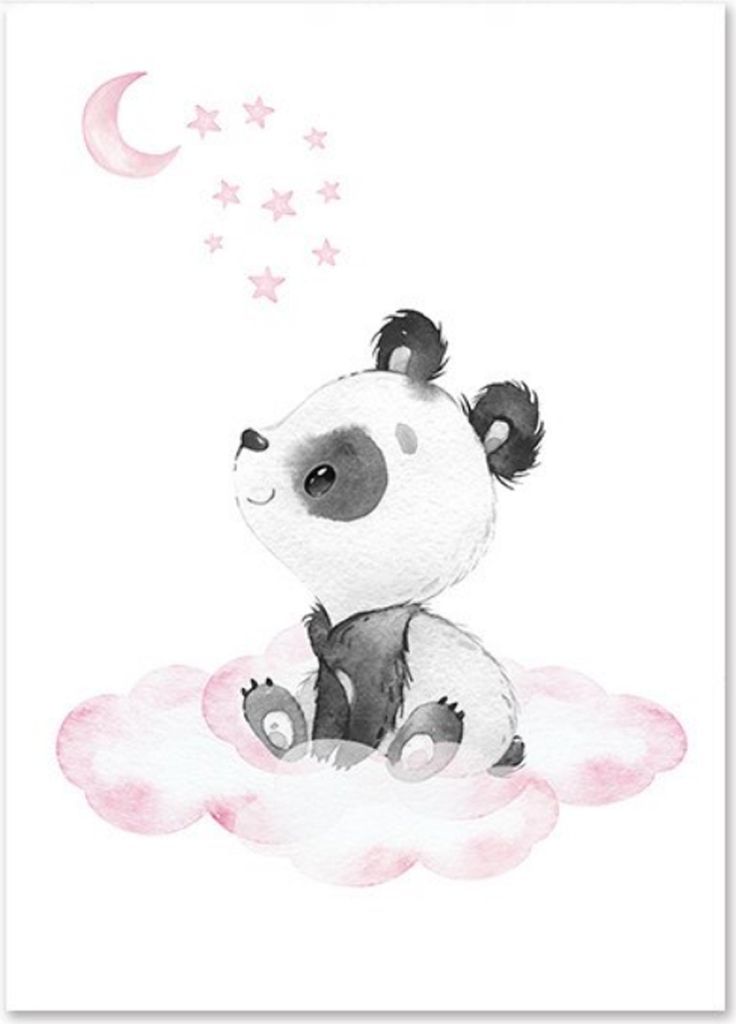 TPFLiving Kunstdruck LW-1028 (OHNE RAHMEN) Poster - Leinwand - Wandbild - Hochauflösender Giclée-Druck, langlebig und hochwertig - Pandabär auf ...