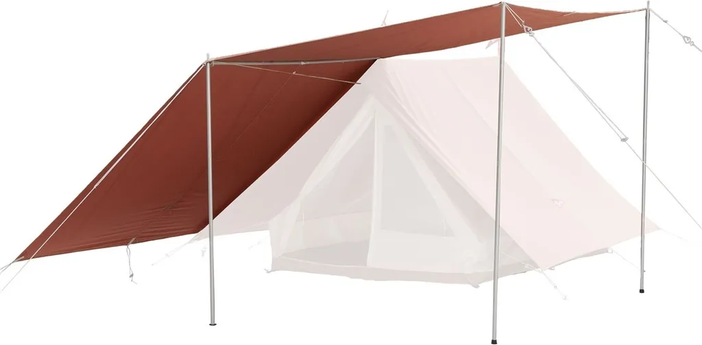 Auvent de tente marron Spatz S289961-6890 idéal pour le camping sauvage