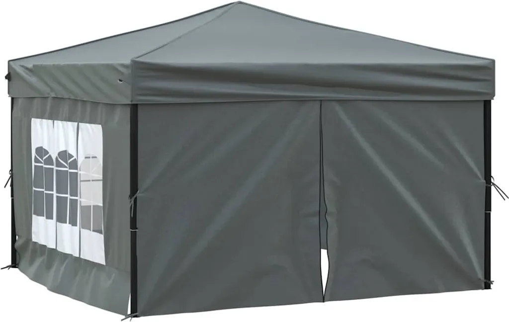 Tenda Party vidaXL 3x3 m Antracite - Design Moderno e Pareti Laterali