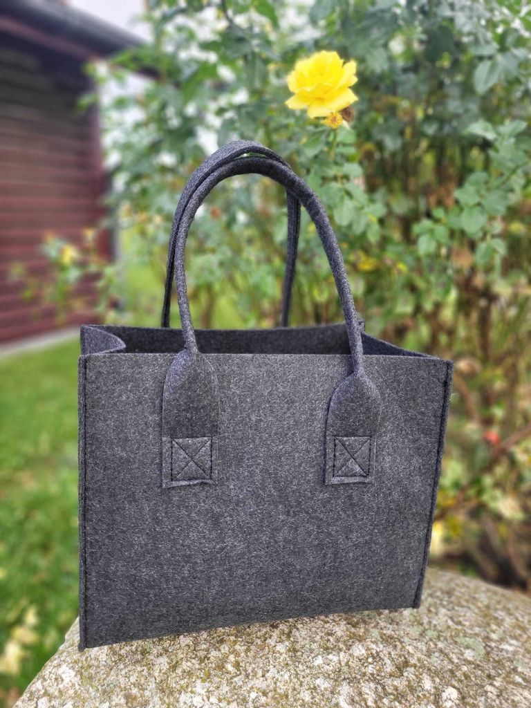 SILUK Filztasche Einkaufstasche Tasche Filz Shopper 35 x 20 Produktbild 3