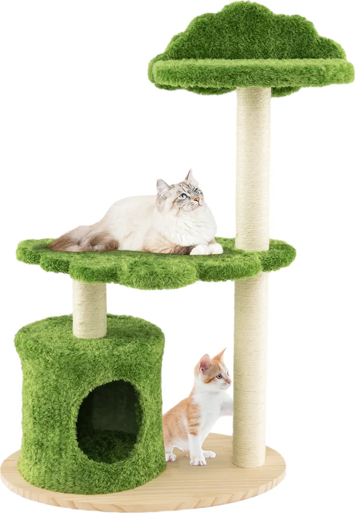 COSTWAY Tiragraffi per Gatti 97 cm | Offerta Albero Verde in Sisal