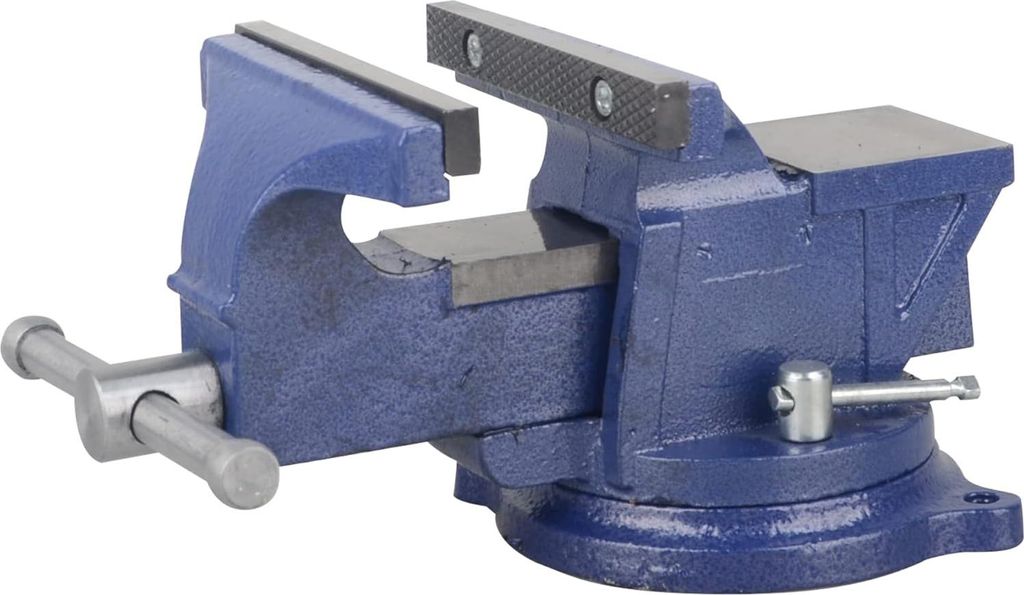 Stahlbankschraube mit Ambossbasis - schwere Tischbankschraube - Werkstattbankschraube Klemme - 4 Zoll 360 Grad drehbare industrielle Bankschraube