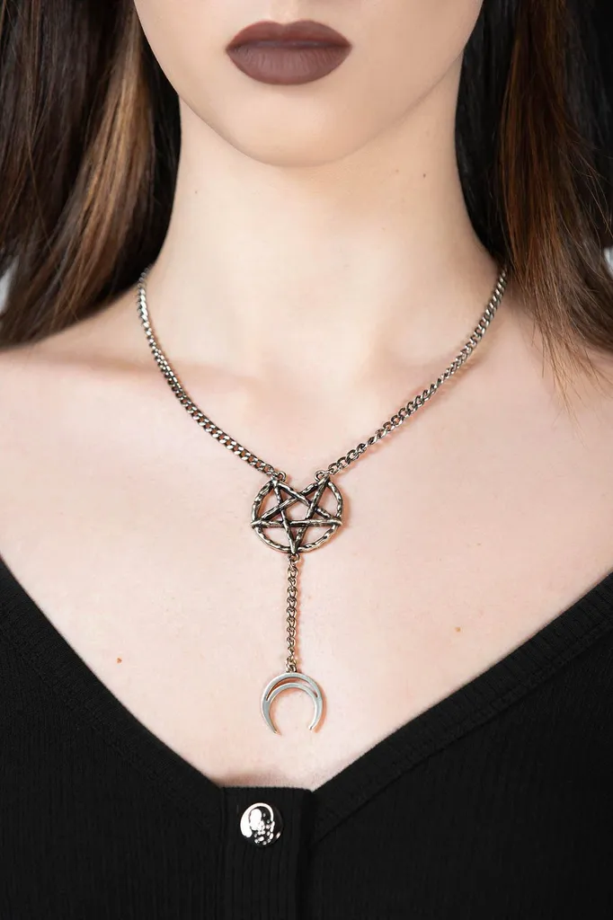 Acquista Collana KILLSTAR Moon Drop Pentagram | Accessorio Goth