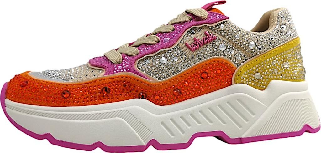 La Strada Damenschuhe sportlicher Schnürer Mehrfarbig Freizeit, Schuhgröße:38 EU