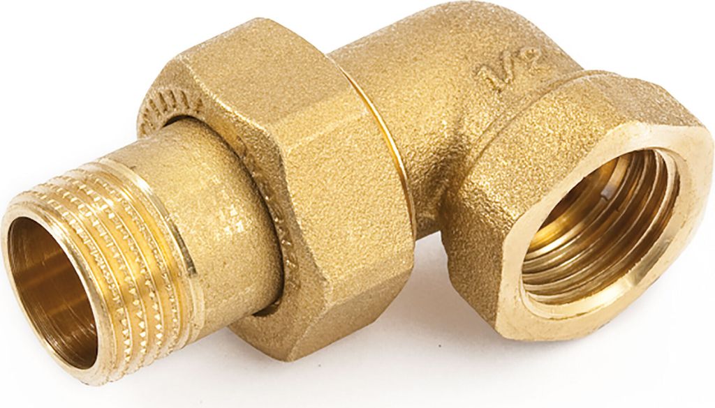 Winkelverschraubung 1 1/2" IG/AG Messing mit O-Ring : 1 1/2 Zoll Größe: 1 1/2 Zoll