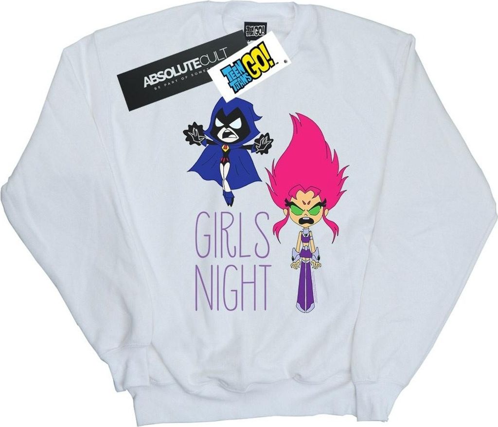 DC Comics - "Teen Titans Go Girls Night" Sweatshirt für Herren BI51821 (5XL) (Weiß)