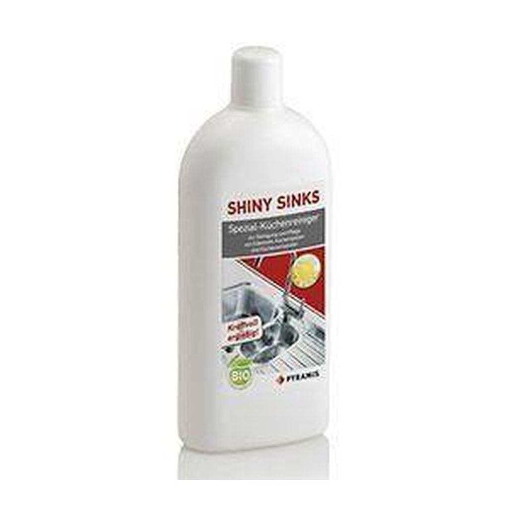 PYRAMIS Reinigungsmittel SHINY-SINKS 500 ml für Edelstahlspülen / Edelstahlreiniger / Spülenpflege