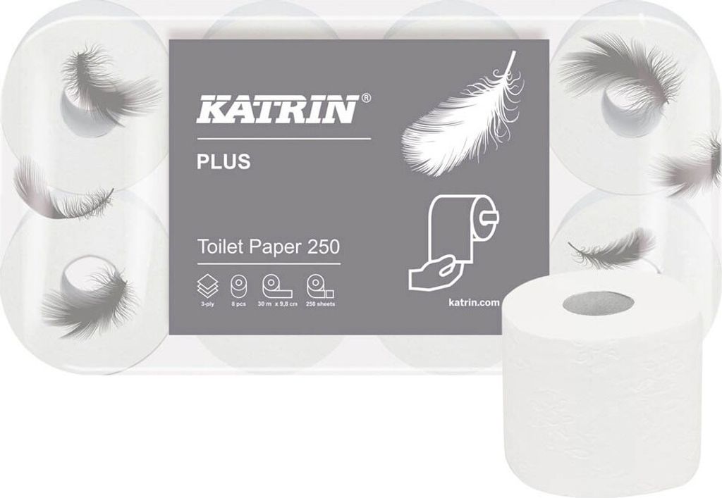 KATRIN Toilettenpapier PLUS 250 3-lagig 48 Rollen