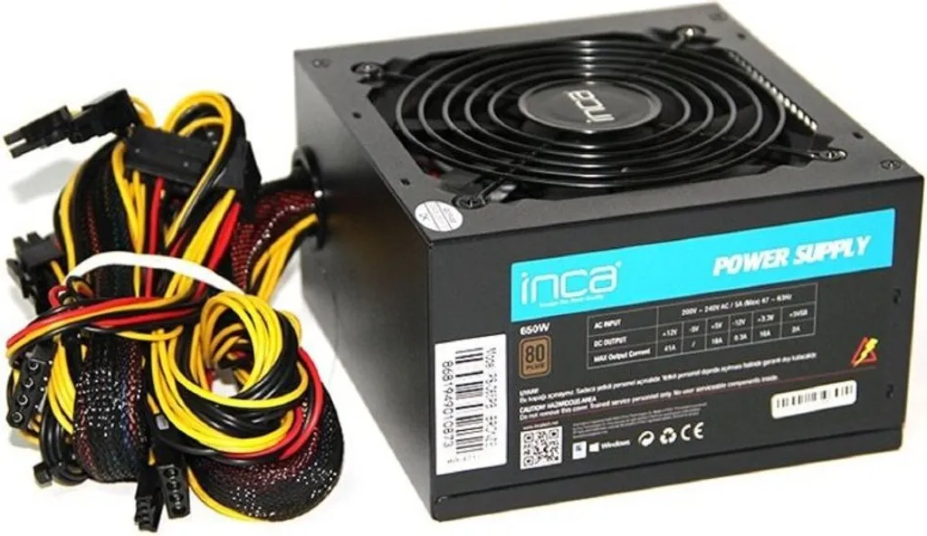 Alimentation PC 650W silencieuse INCA IPS-065PB Bronze pour système stable