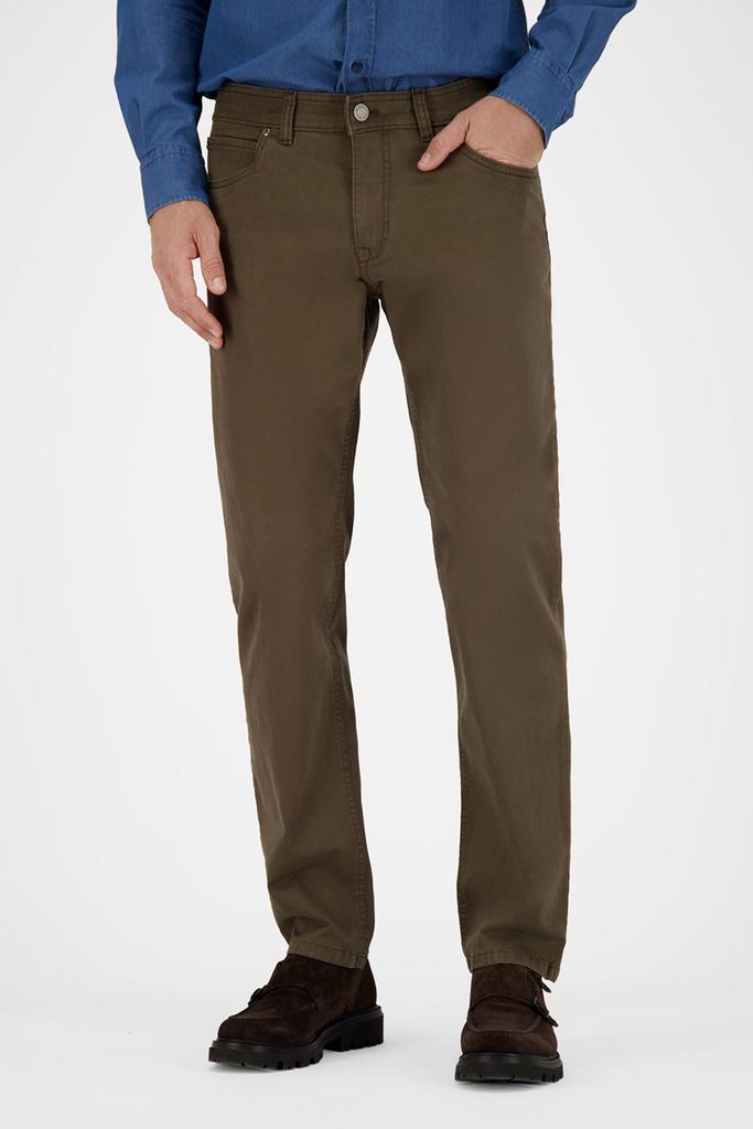Gardeur Men Herren Hose BILL-3 - Modern Fit - BILL-3-418861-1074 - khaki - Grün Größe 34/32