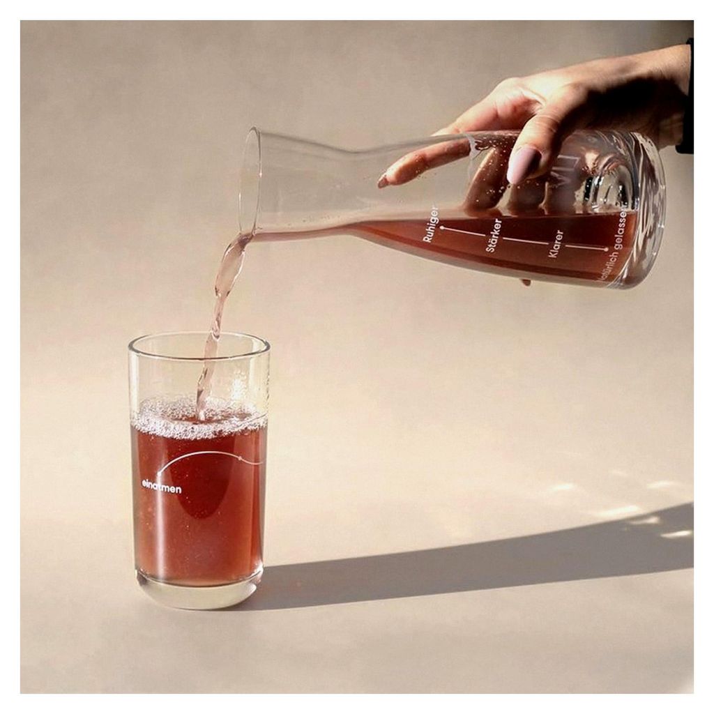 Glaskaraffe | 500 ML | Hochwertige Kristallglaskaraffe | Langlebig und nachhaltig | Für deine tägliche Portion Gelassenheit