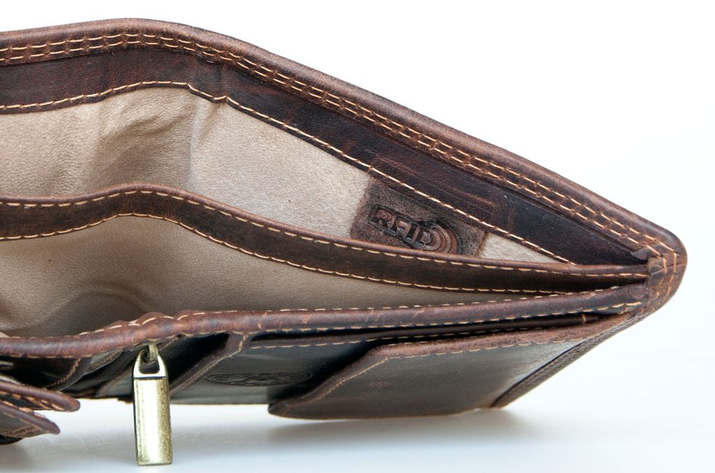 Porte-monnaie pour homme en cuir Pedro vertical en cuir de