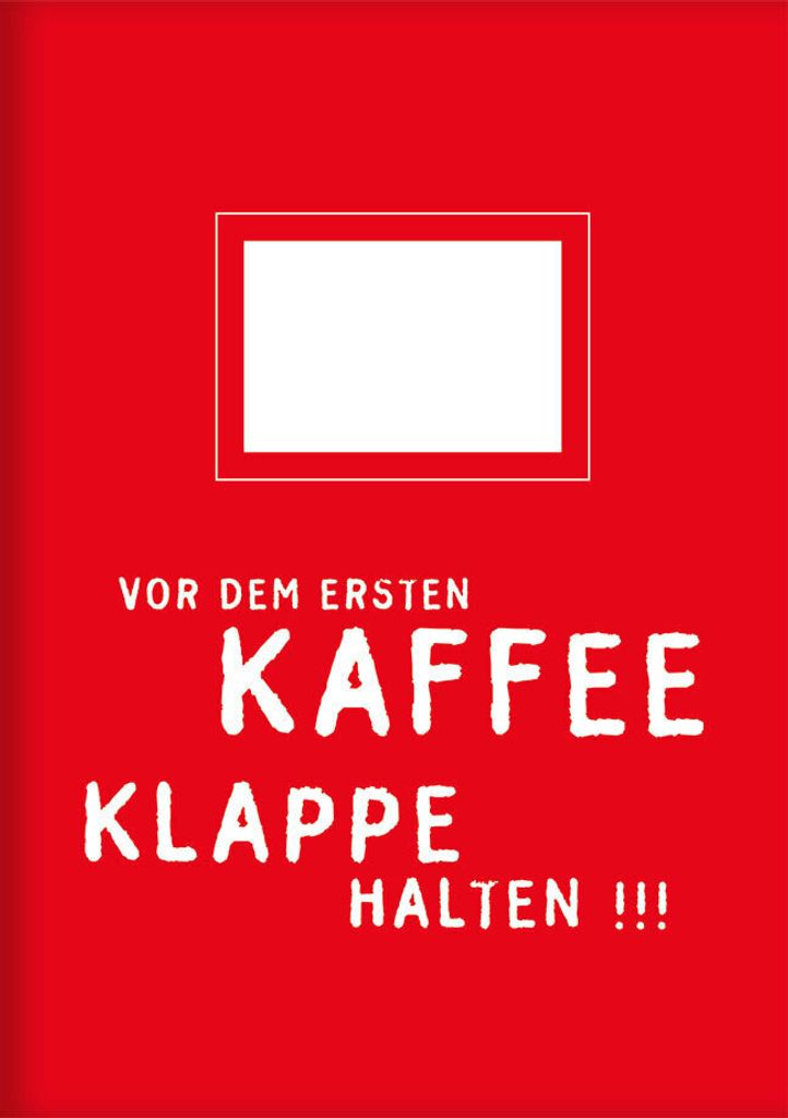 Rannenberg & Friends "Vor dem ersten Kaffee"Kladde - Feine Notizhefte DIN A 5 - unliniert