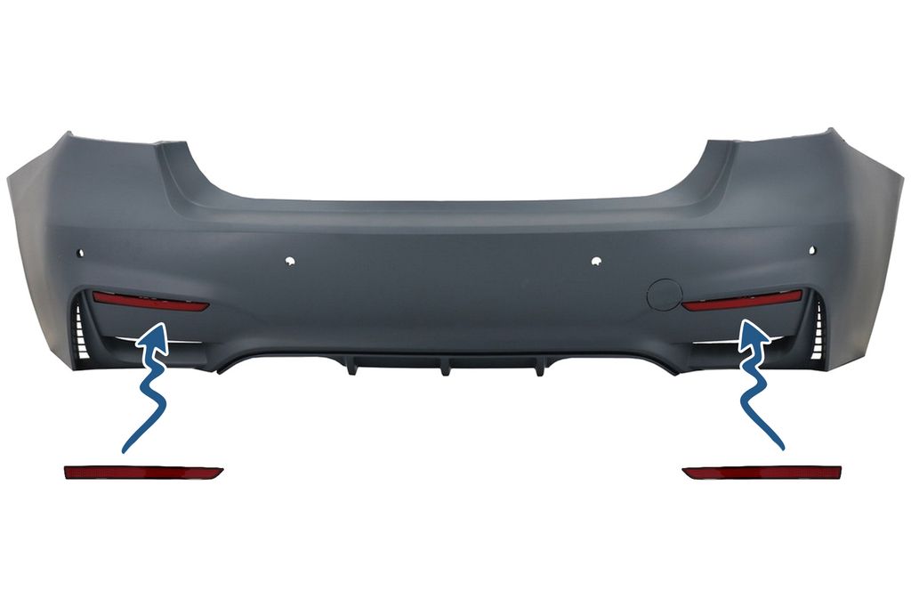 Rote Reflektoren für BMW 3er F30 11-19 Nur M3 Sport Design Produktbild 