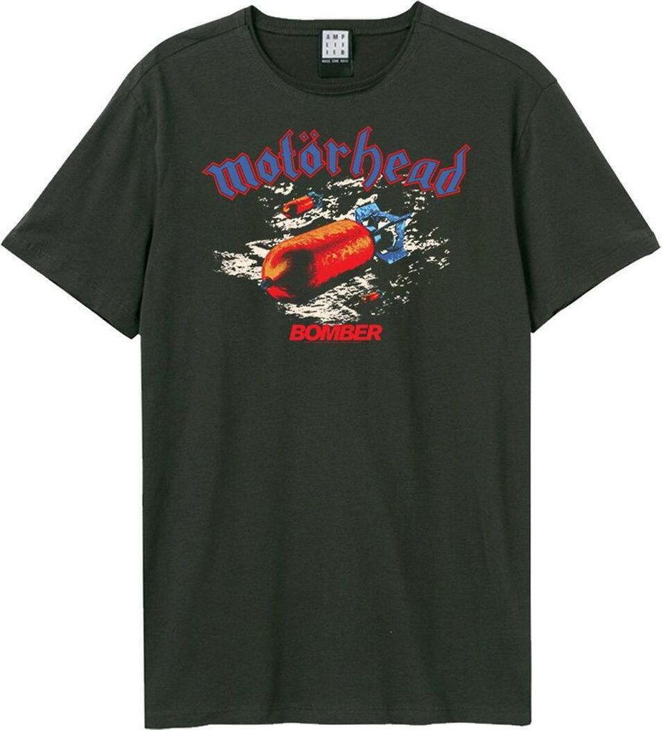 Amplified - "Bomber" T-Shirt für Herren/Damen Uni GD1416 (S) (Holzkohle)
