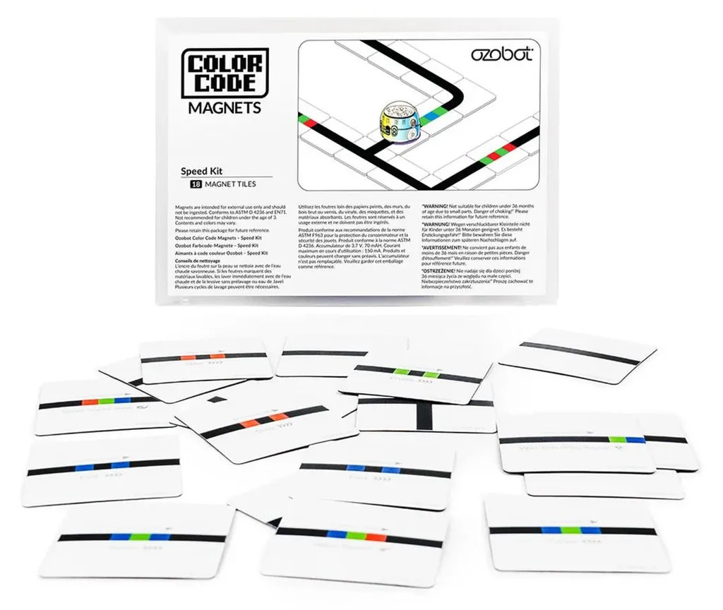 Set Vitesse Ozobot : Carreaux Magnétiques et Codes Couleurs Inclus
