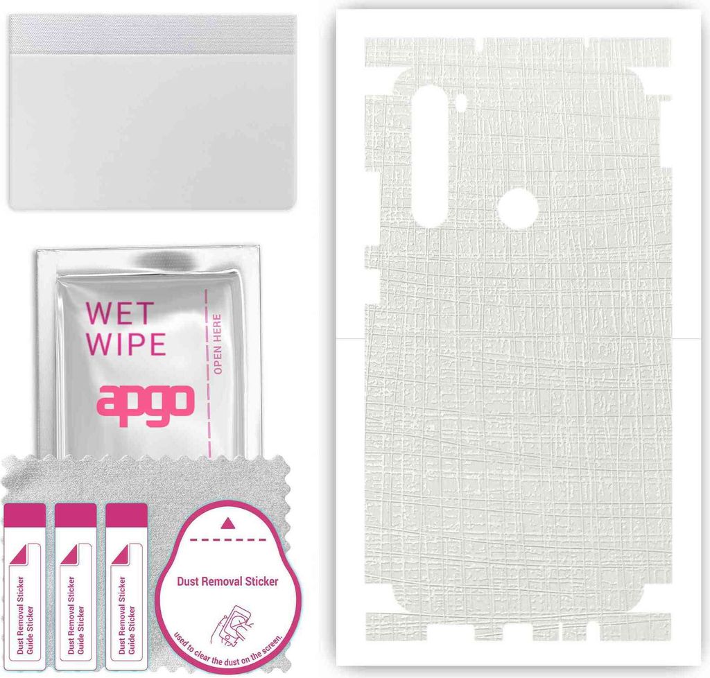 apgo Rückseite + Seiten Schutzfolie, Skin, kompatibel mit Xiaomi Redmi Note 8T, Hinten Displayschutzfolie aus Vinylfolie, kratzfest, einfache Mont...