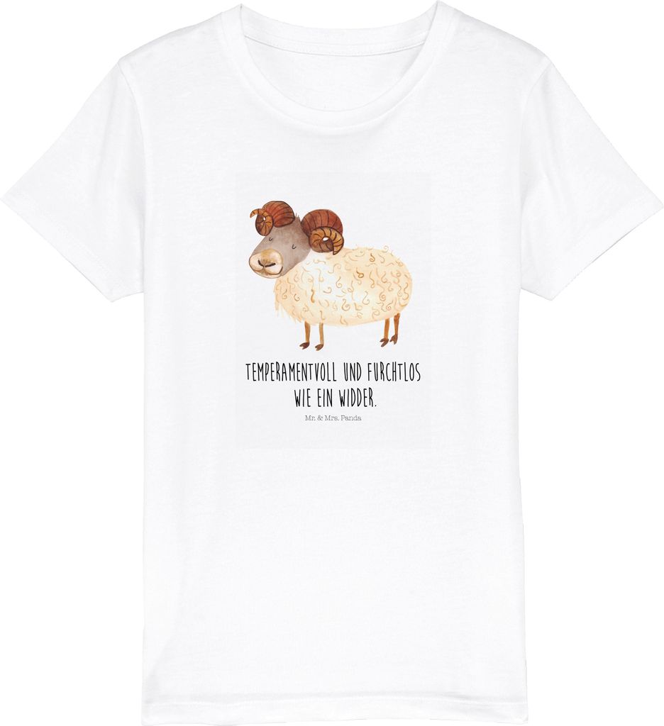 Mr. & Mrs. Panda Kleinkinder T-Shirt Sternzeichen Widder Produktbild 
