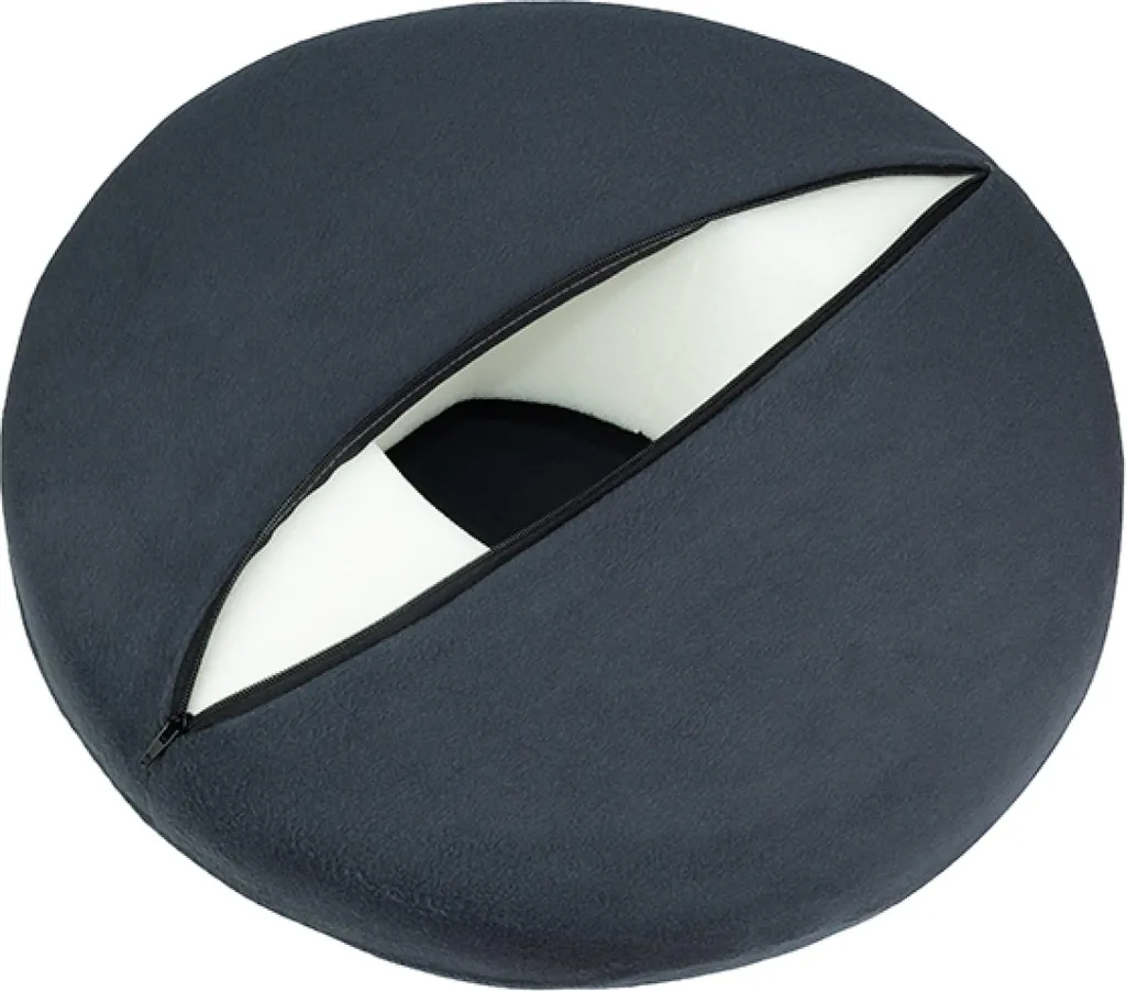 Siège ergonomique à mémoire de forme Visco - Diamètre 40cm - Graphite