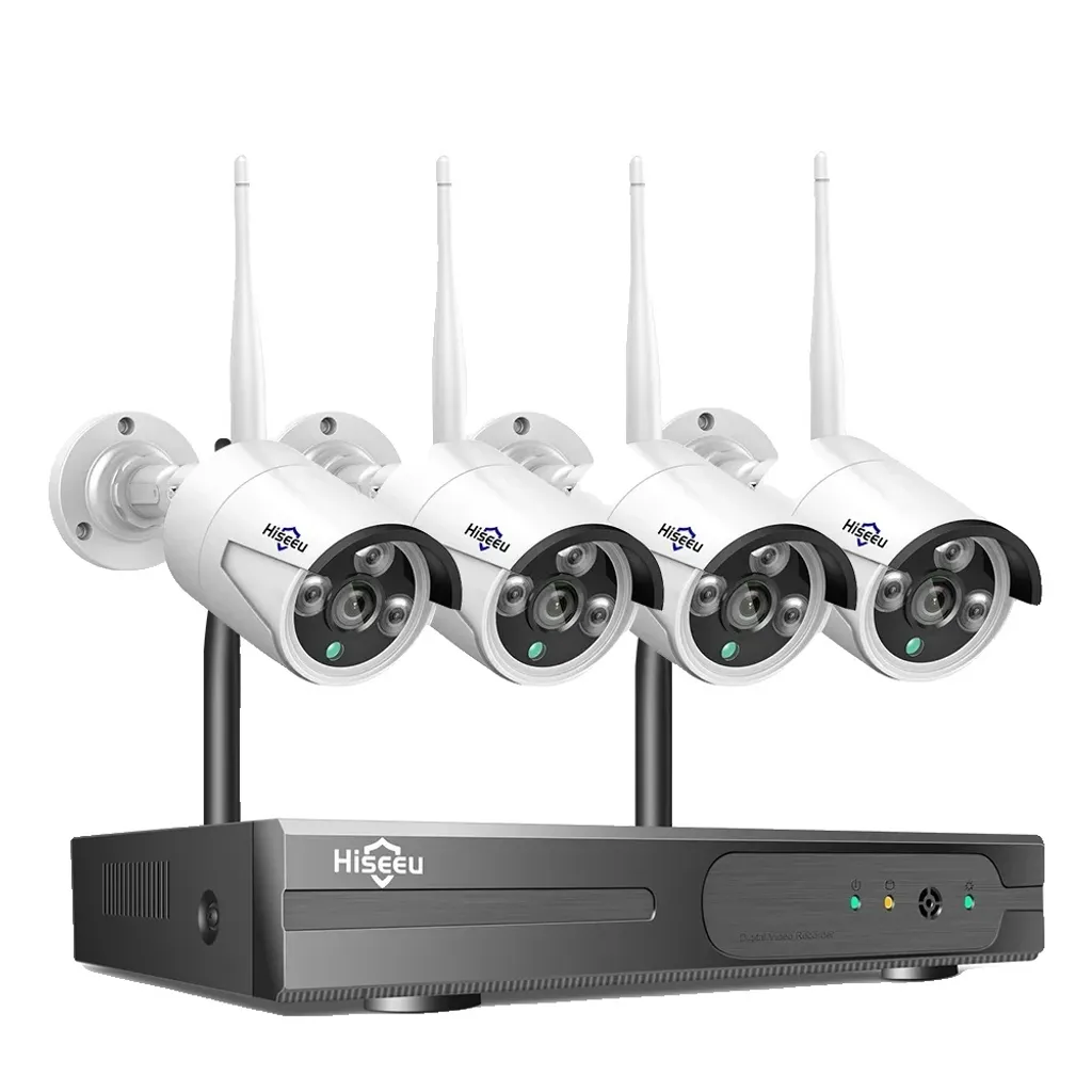 Système de Vidéosurveillance WiFi 5MP avec NVR 10CH et 4 Caméras IP HD