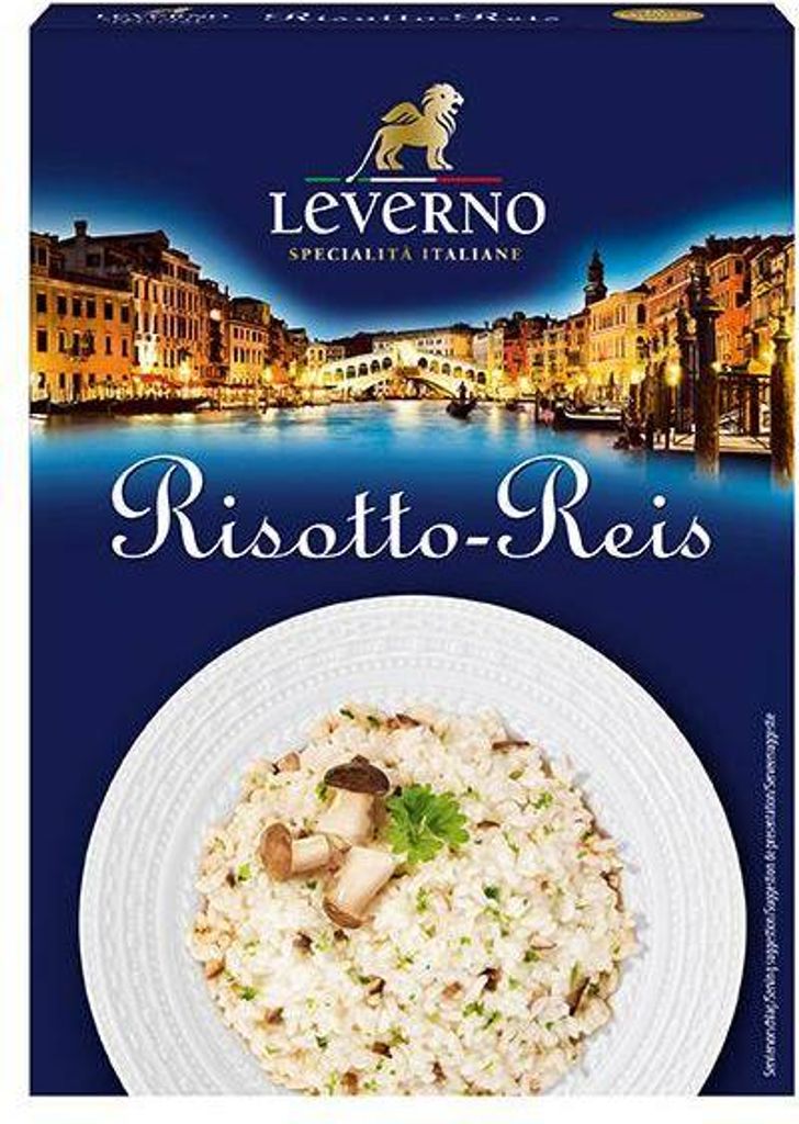 Leverno Risotto-Reis 250 G Packung Von Natur aus Vegan Von Produktbild 