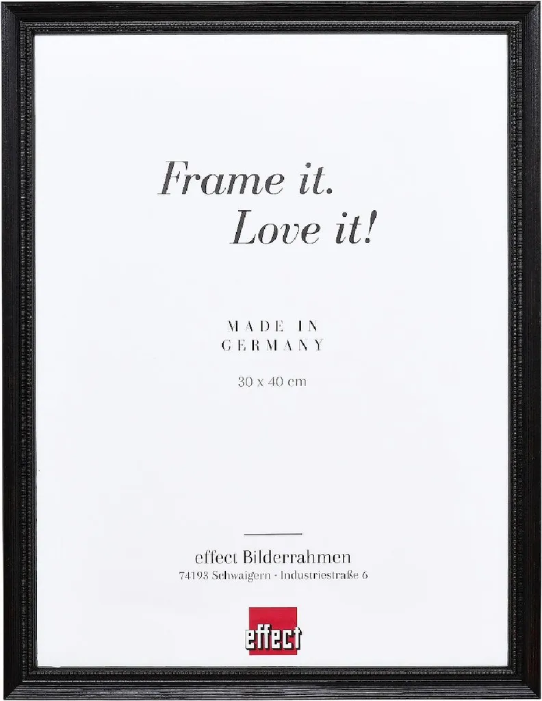 Cadre photo 40x60 cm noir en bois pour agrandissements et posters art