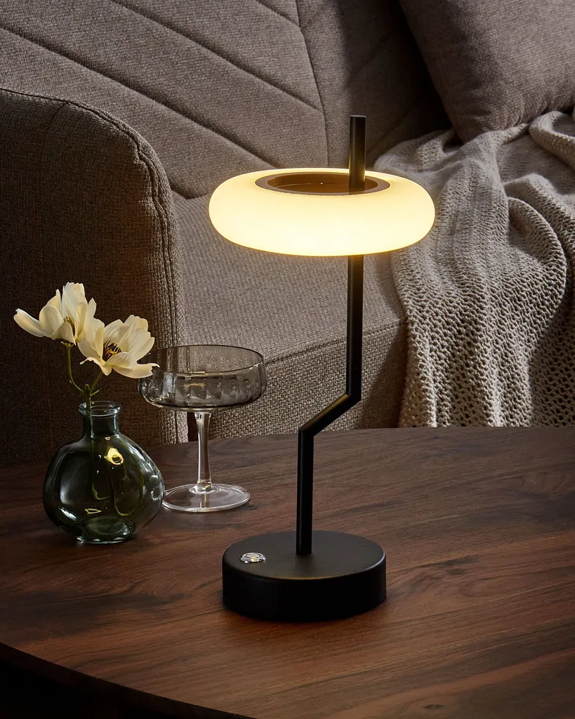 Luminaire de table noir style industriel en métal chic pour salon - 2