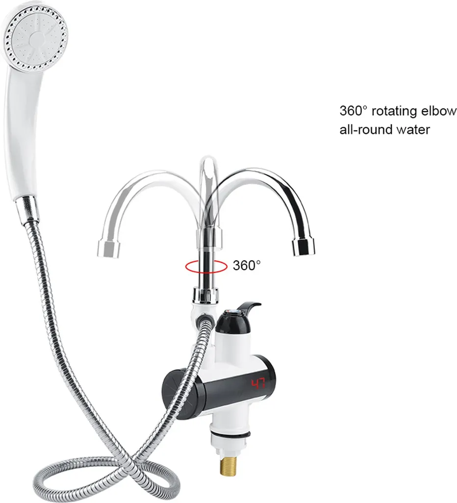Robinet avec Chauffage Rapide et Écran Digital Température Intégré - 7