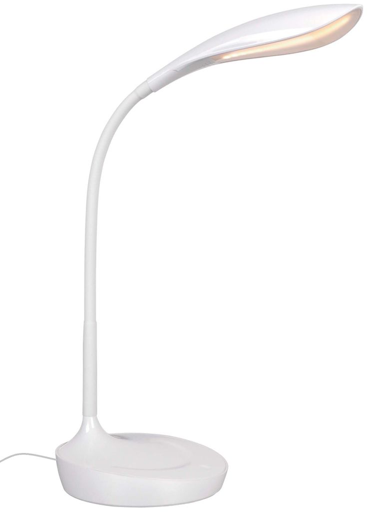 LED Tischleuchte John weiss  mit USB Anschluß Produktbild 