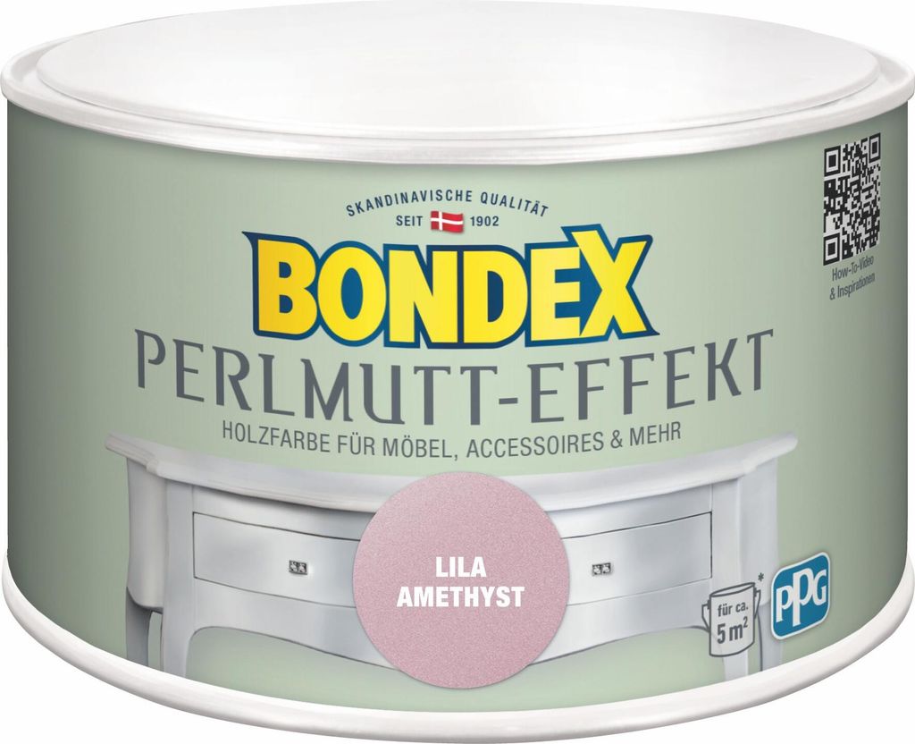 Bondex Holzfarbe Perlmutt-Effekt 500 ml lila amethyst Produktbild 