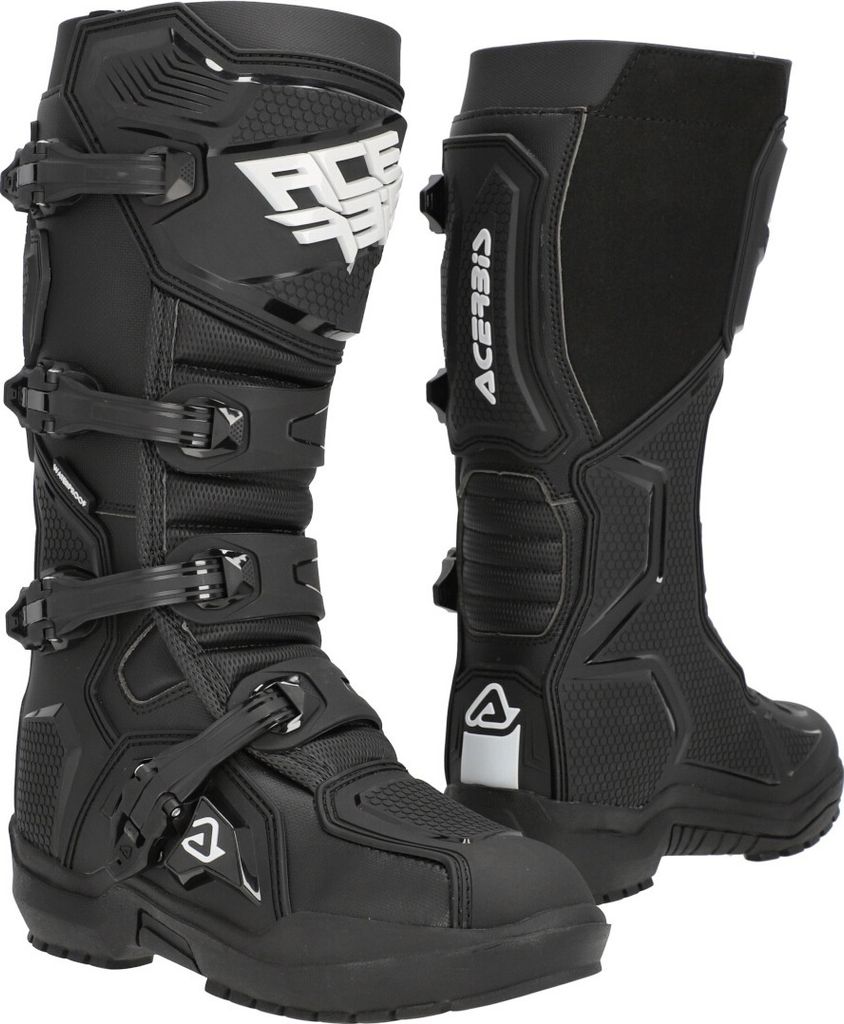 Acerbis Artiglio waterproof Motocross Stiefel, schwarz, 47
