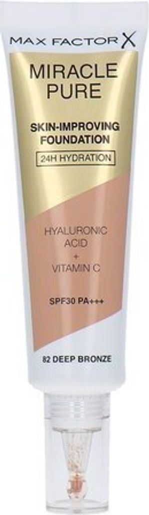 Max Factor Miracle Pure Foundation, Fb. 82 Deep Bronze