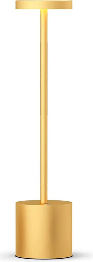 LED Nachtlichter Akku Tischlampe Kabellos, 1800 mAh Batterie mit 3 Beleuchtungsmodi Dimmbar Tischlampe , LED Tischleuchte Nachttischlampe Gold
