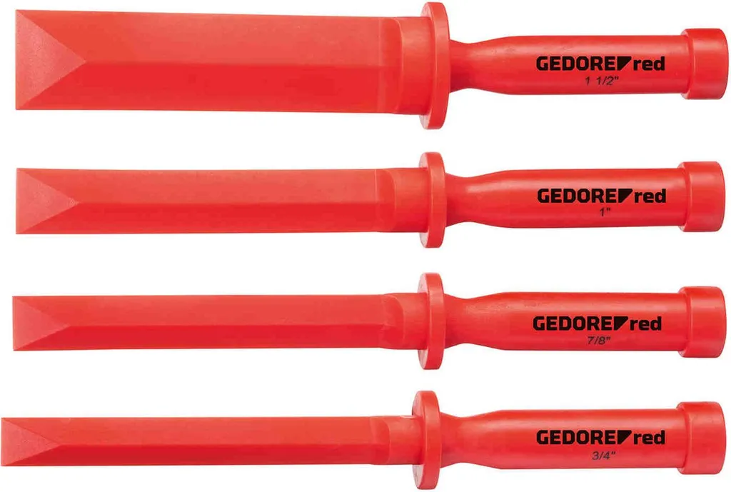 GEDORE red R91901004 Set di scalpelli per doratura 3/4"-1.1/2" 4 pezzi, 3301570