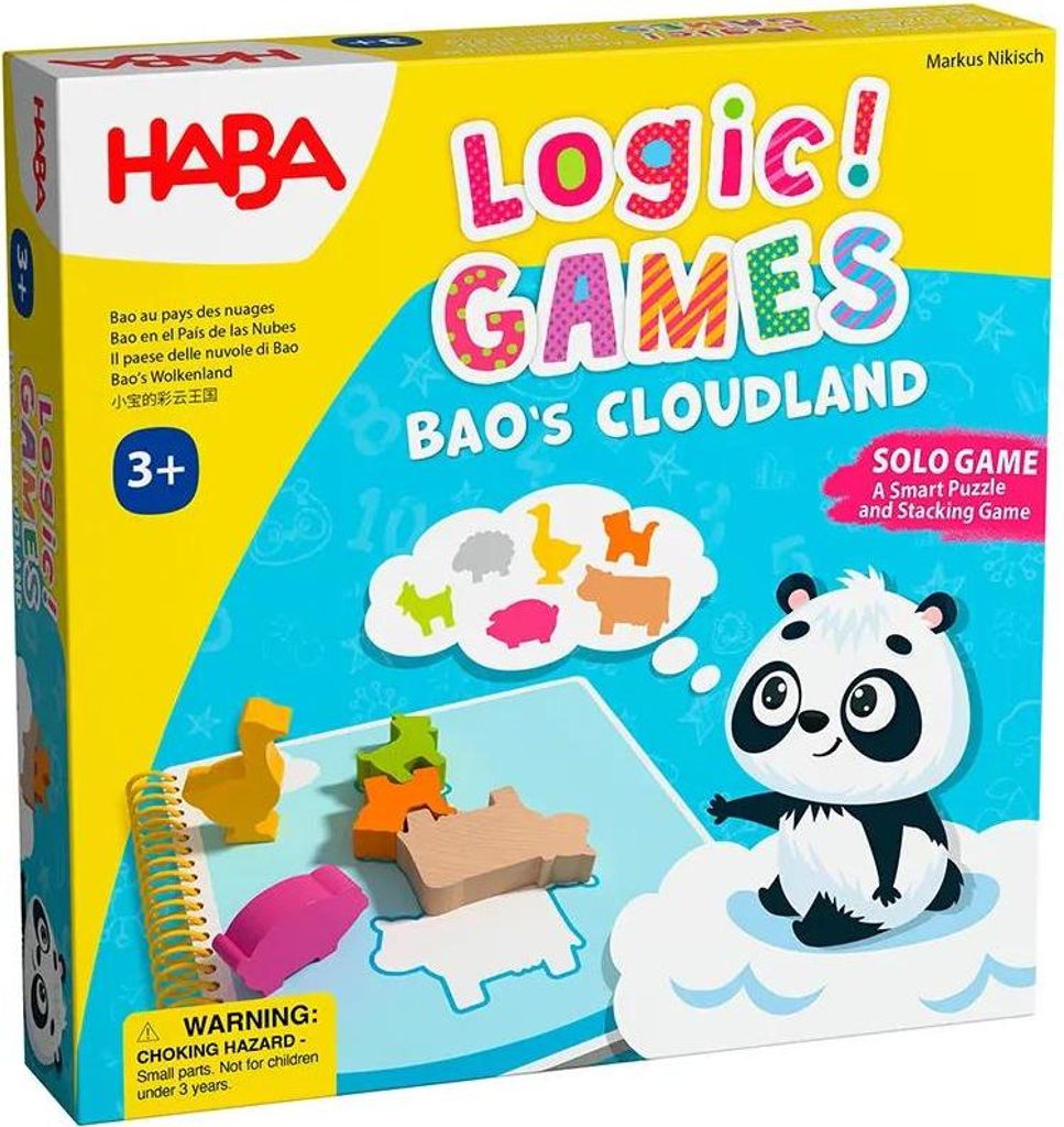 Haba Denkspiel Logic! Games Bao's Wolkenland Holzpuzzlespiel