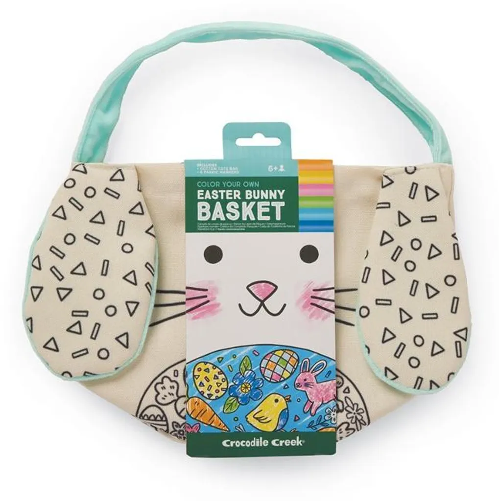 Panier de Pâques à colorier Crocodile Creek - Kit DIY enfant créatif