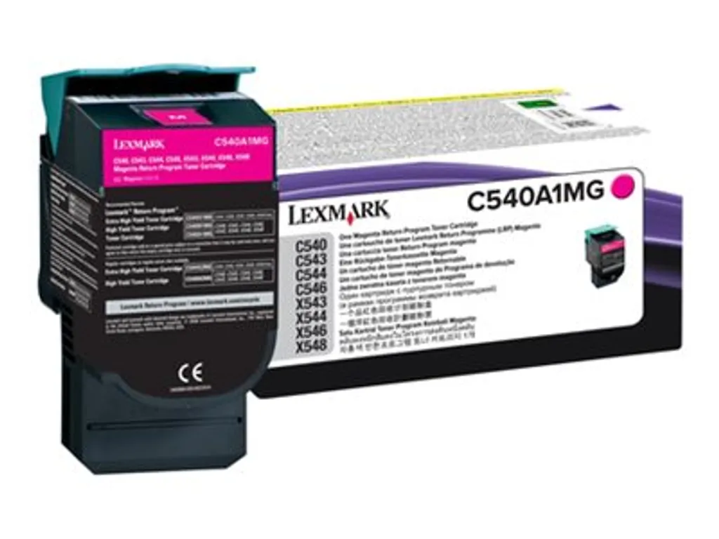 Cartouche de toner Lexmark C540A1MG magenta d'origine - Rendement 1000p