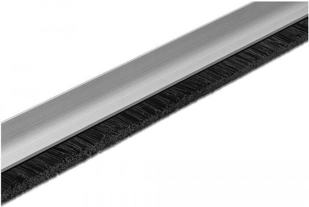 DELOCK borstelstrook 20 mm met aluminium profiel, schuin - Productafbeelding 