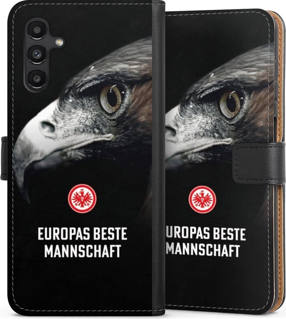 DeinDesign Klapphülle für Samsung Galaxy A13 5G Handytasche Lederhülle Tasche Europameisterschaft Eintracht Frankfurt Offizielles Lizenzprodukt