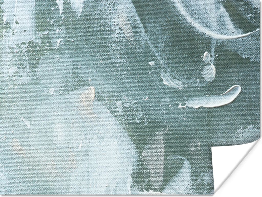 MuchoWow Poster Acrylfarbe - Abstrakt - Design 120x90 cm - Wandbild