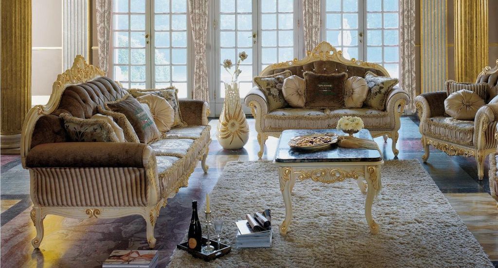 Sofa Couch Samt Polster Sitz 3+2 Sitzer Garnitur Design Holz Sofas Italienische