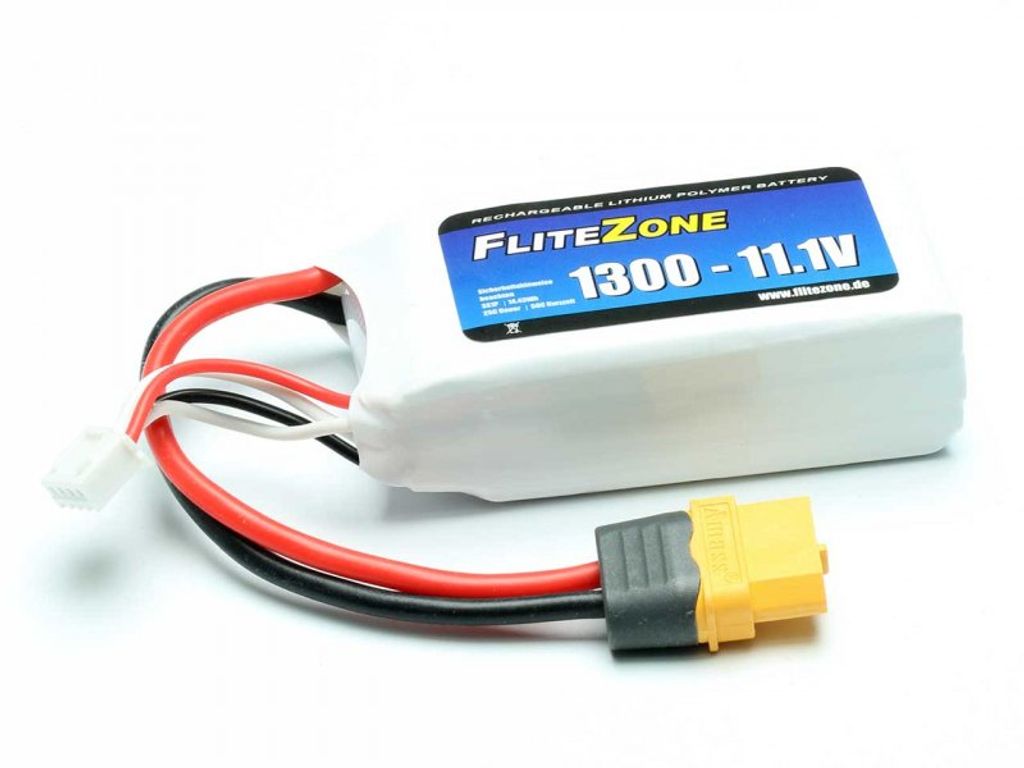LiPo Akku FliteZone 1300 - 11,1V + XT60 Produktbild 