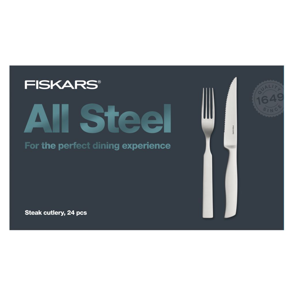 Fiskars All Steel Steakbesteck-Set, 24-teilig FISKARS 1027505